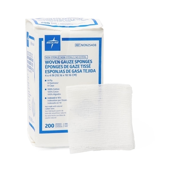 Picture of Sponge Gauze Medline NSter 8Ply 4x4in 200/Pk